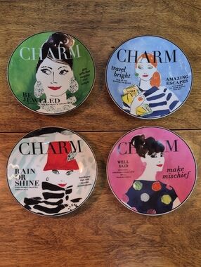 KATE SPADE NEW YORK BY LENOX 'Make Headlines' Appetizer Tidbit Plates, Set of 4